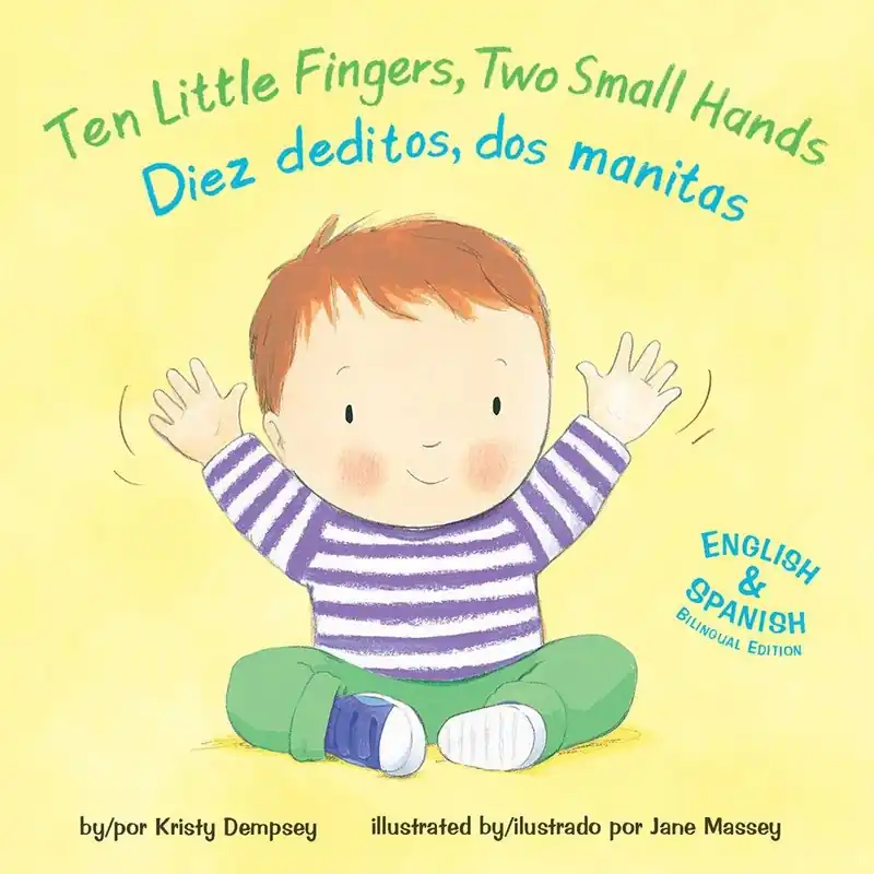 Grab Now Ten Little Fingers, Two Small Hands / Diez deditos, dos manita (Bilingual, English/Spanish) (Board Book)