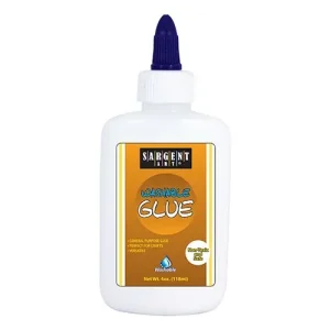 High Quality Glue: 4 oz., Bottle, Washable (Carton of 96)