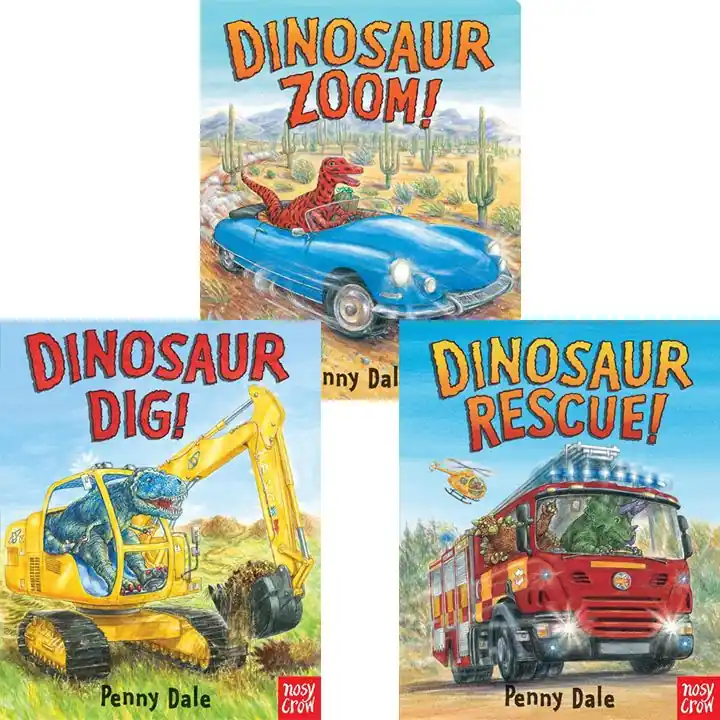 Dinosaurs on the Go! (Set of 3 Board Books) Express Delivery