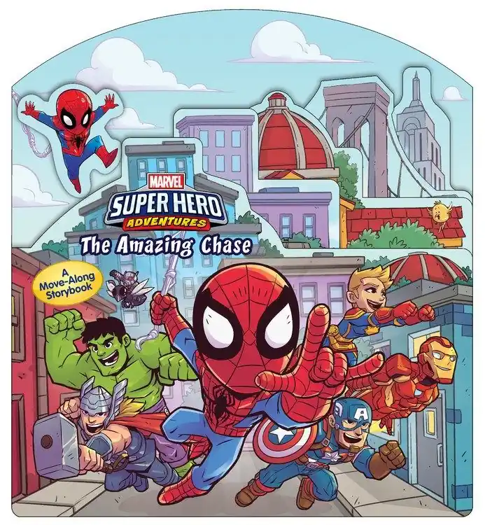 Buy Today Marvel Super Hero Adventures: The Amazing Chase: A Move-Along Storybook (Board Book)