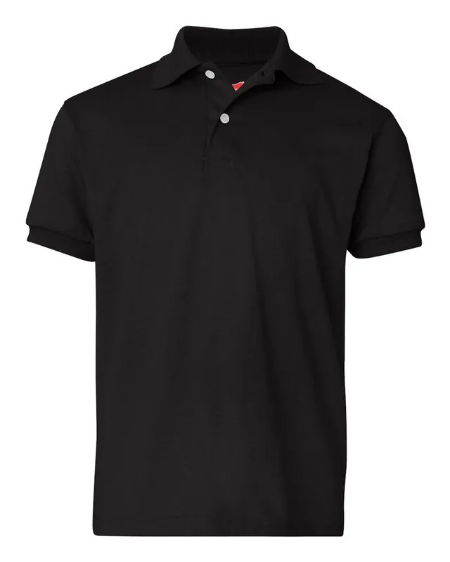 Shirt: Youth XS, Polo, Short-Sleeve, Black Affordable