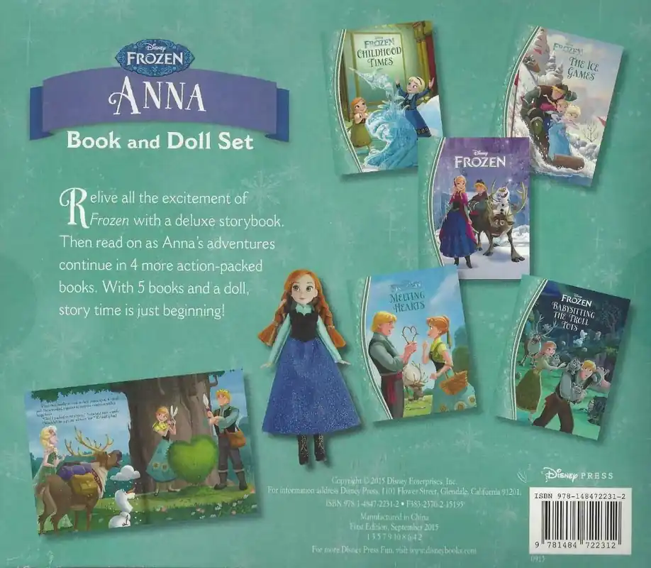 Original Frozen: Anna Book and Doll Set