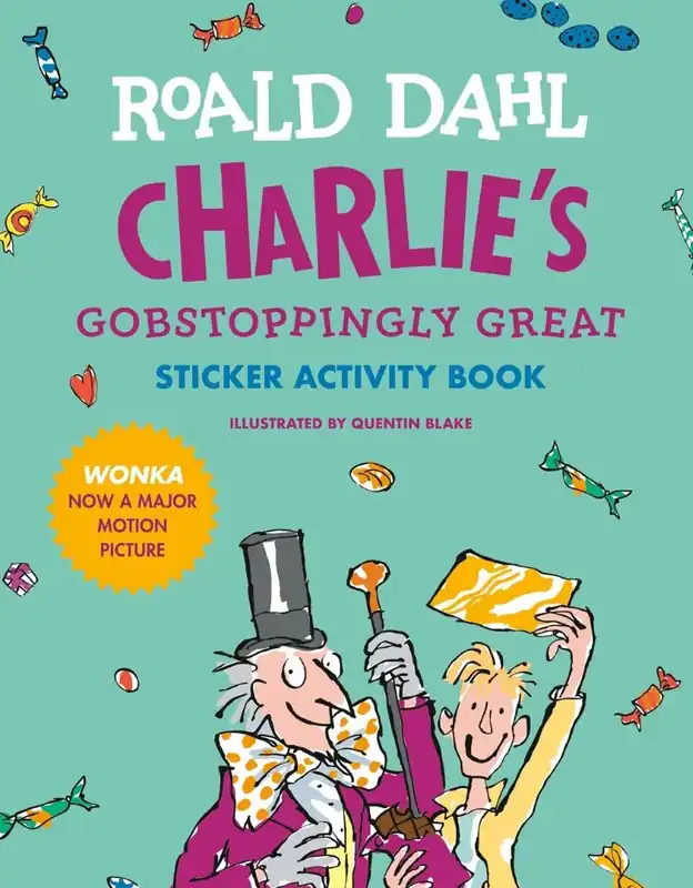 Authentic Charlie's Gobstoppingly Great Sticker Activity Book (Carton of 72 Activity Books)