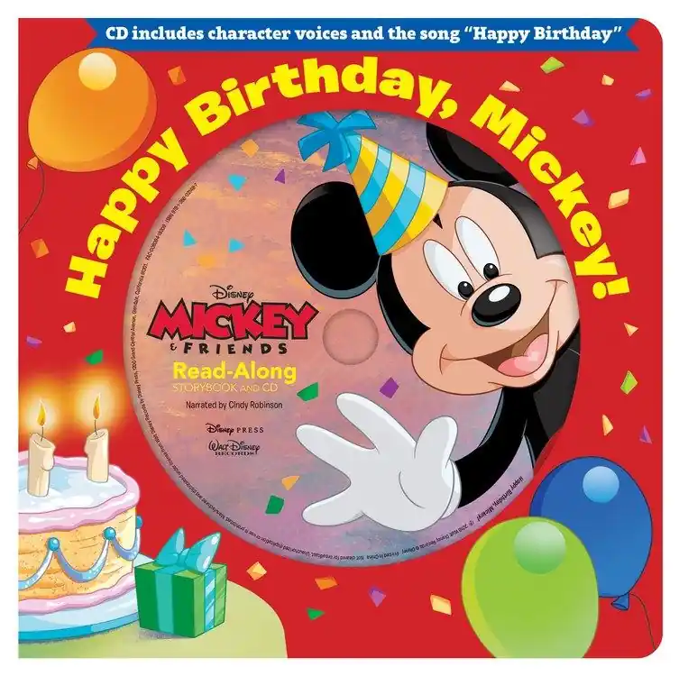 Happy Birthday, Mickey! Read-Along Storybook (Board Book & CD) Direct From Factory