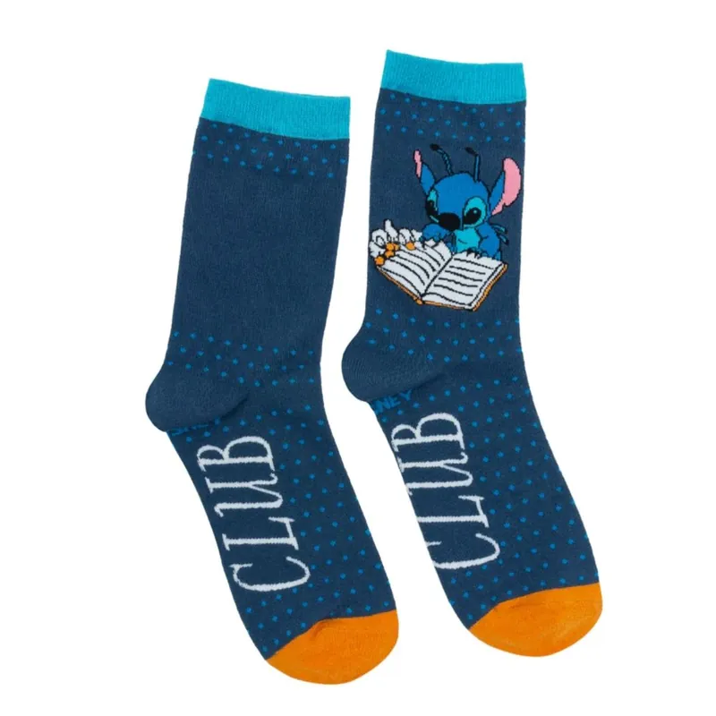 Lilo & Stitch: Book Club Socks (Adult Large) (Carton of 120 Pairs of Socks) Same Day Shipping