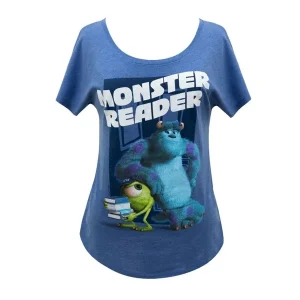 Bulk Order Monsters Inc: Monster Reader Relaxed Fit T-Shirt (Women's XL) (Carton of 20 Shirts)
