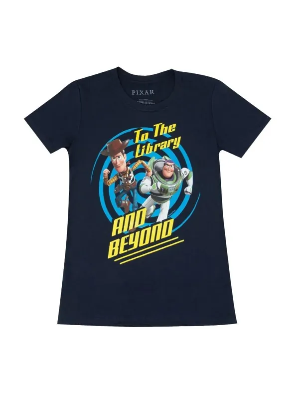 Direct From Factory Toy Story: To The Library Crew Neck T-Shirt (Women's Large) (Carton of 23 Shirts)
