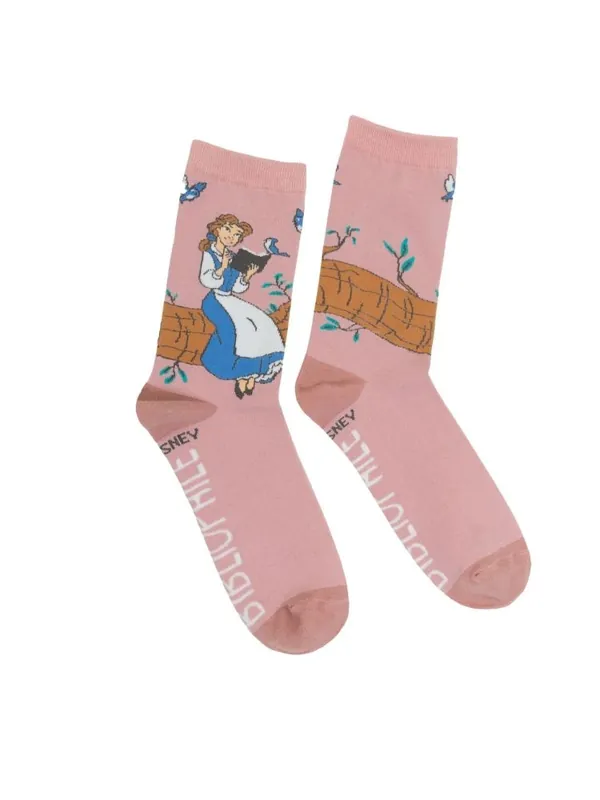 Professional Grade Princess Belle: Bibliophile Socks (Adult Small) (Carton of 65 Pairs of Socks)