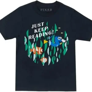 Finding Nemo: Just Keep Reading T-Shirt (Kids' 14/16) (Carton of 30 Shirts) Luxury