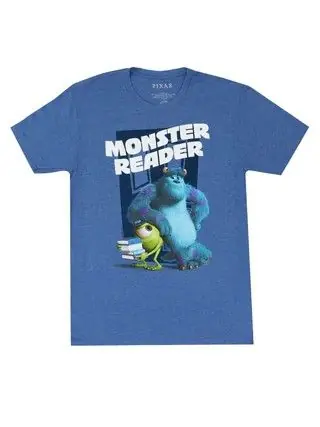 Low Price Monsters Inc: Monster Reader T-Shirt (Adult 2XL) (Carton of 30 Shirts)