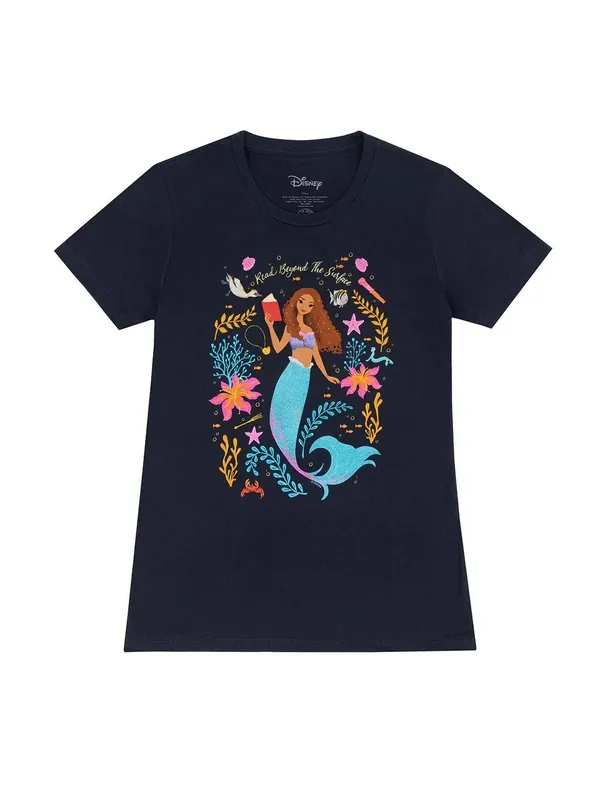 Modern Princess Ariel: Read Beyond the Surface Crew Neck T-Shirt (Women's Small) (Carton of 30 Shirts)