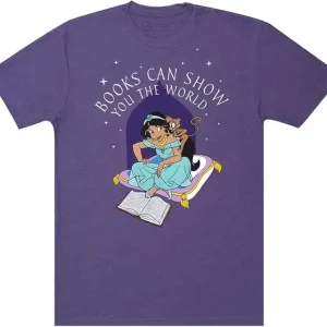 Brand New Princess Jasmine: Books Can Show You the World T-Shirt (Kids' 14/16) (Carton of 30 Shirts)