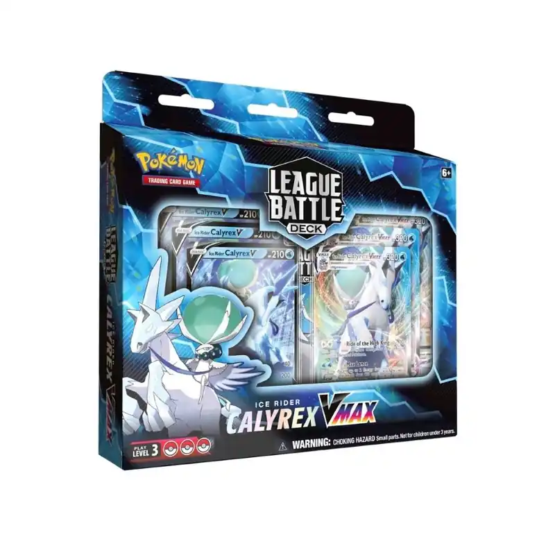 New Arrival Pokémon TCG: Ice Rider Calyrex VMAX League Battle Deck (Carton of 6 Games)