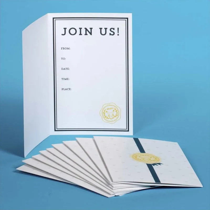 Trusted Brand Graduation Pikachu 2020 Invitation Cards 10 Pack (Carton of 50 Packs)