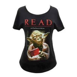 Don’t Miss Out Star Wars: Yoda READ Relaxed Fit T-Shirt (Women's XL) (Carton of 30 Shirts)