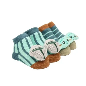Star Wars: Grogu Rattle Socks 2-Pack (12 Months) (Carton of 36 Pairs of Socks) Viral
