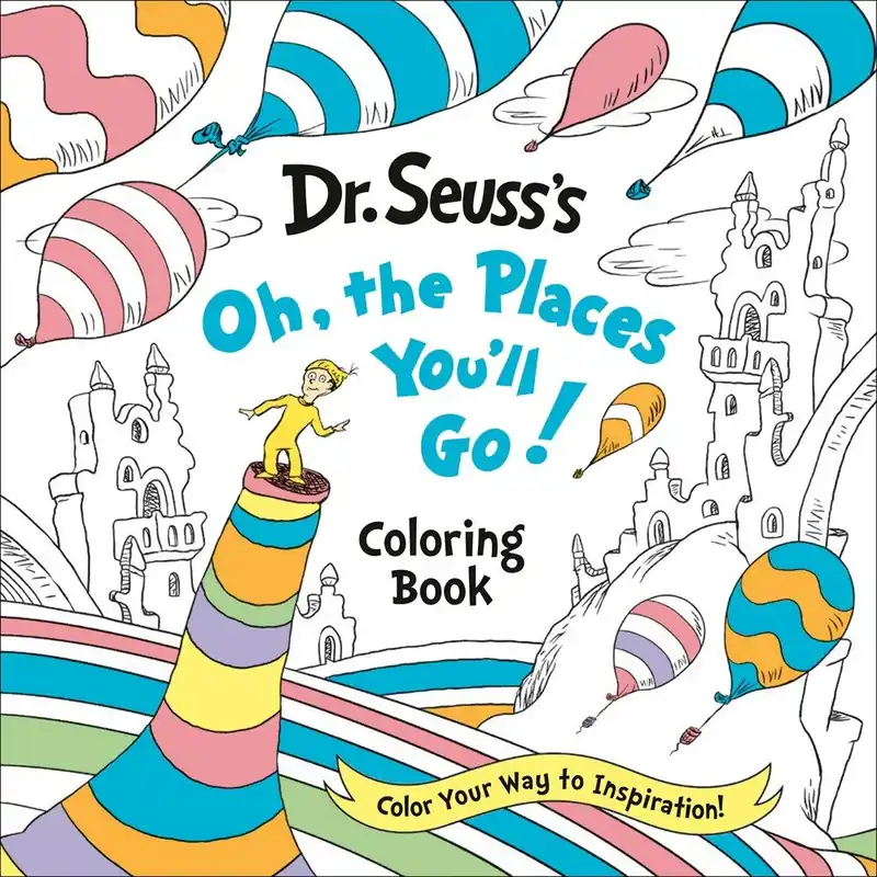 Dr. Seuss's Oh, the Places You'll Go! Coloring Book (Carton of 24 Activity Books) Don’t Miss Out