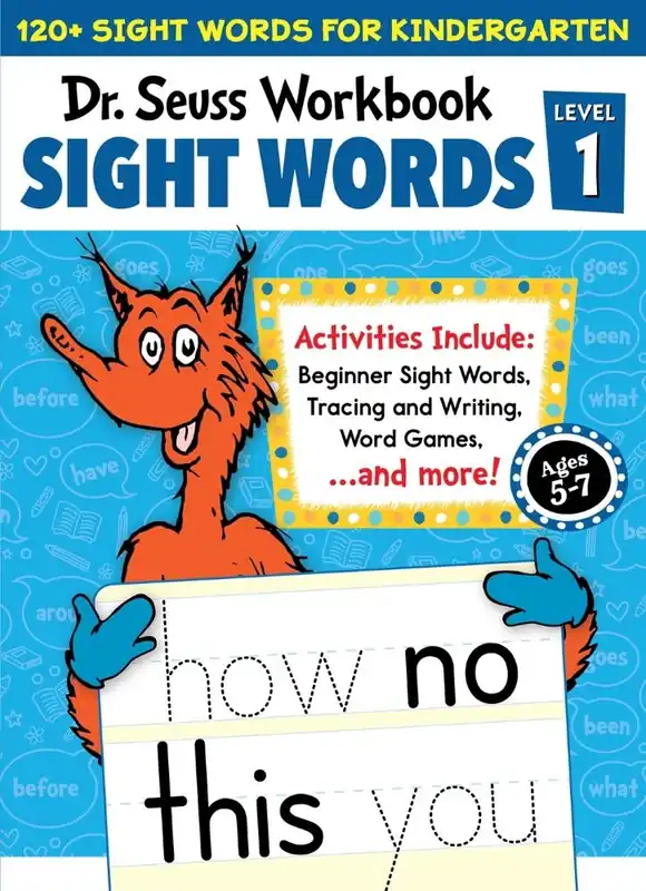 Dr. Seuss Sight Words Level 1 Workbook (Carton of 36 Activity Books) Direct From Factory