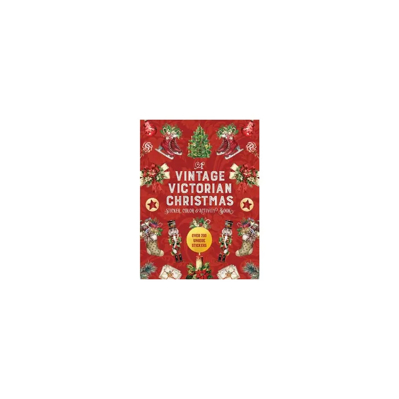 Clearance A Vintage Victorian Christmas Sticker, Color & Activity Book Trade Paperback