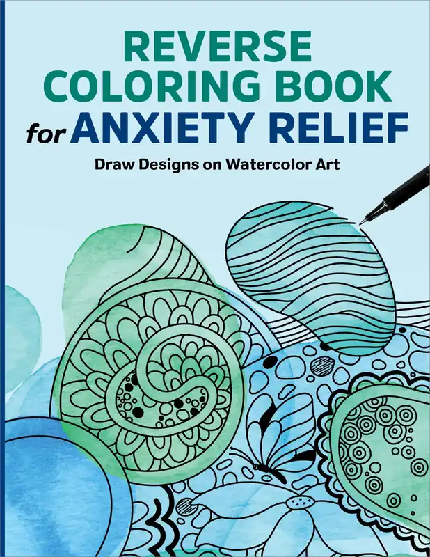 Reverse Coloring Book for Anxiety Relief Low Price