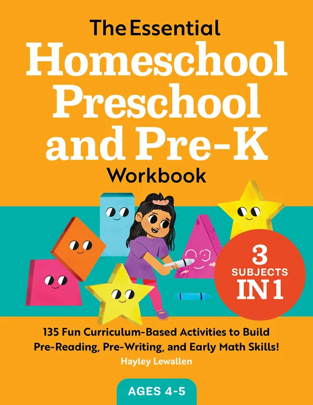 The Essential Homeschool Preschool and Pre-K Workbook Free Delivery